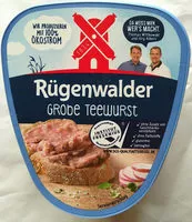 Mängden socker i Rügenwalder Grobe Teewurst