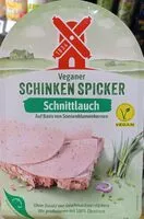 Mängden socker i Veganer Schinkenspicker mit Schnittlauch