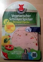 Mängden socker i Vegetarischer Schinken-Spicker mit bunter Paprika