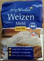 Mängden socker i Weizenmehl Type 405