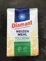 Mängden socker i Weizenmehl Vollkorn