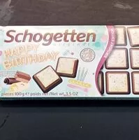 Mängden socker i Schogetten Happy birthday