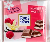 Mängden socker i Ritter Sport Himbeer Vanille