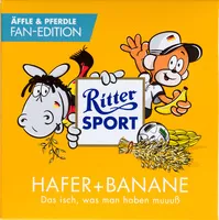 Mängden socker i Ritter Sport Hafer + Banane