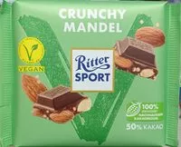 Mängden socker i Ritter sport crunchy mandel