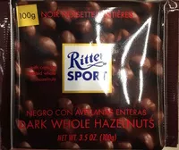 Mängden socker i Ritter Sport Noir Noisettes Entières