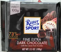 Mängden socker i Chocolat noir extra fin