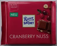 Mängden socker i Cranberry Nuss