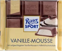 Mängden socker i Ritter Sport Vanille-Mousse