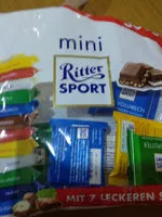 Mängden socker i Ritter Sport Mini Mix 18er Beutel