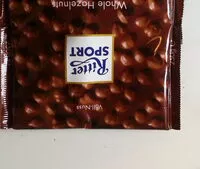 Mängden socker i Ritter sport whole hazelnuts