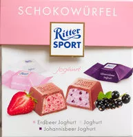 Mängden socker i Ritter Sport Schokowürfel joghurt