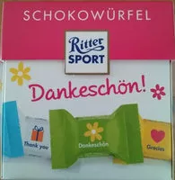 Mängden socker i Ritter Sport - Schokowürfel