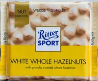 Mängden socker i White Whole Hazelnuts