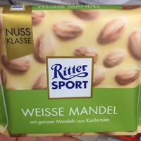 Mängden socker i Ritter Sport Weisse Mandel