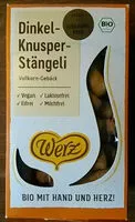 Mängden socker i Dinkel Vollkorn knusperstangen