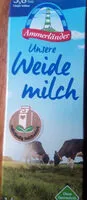 Mängden socker i Weidemilch