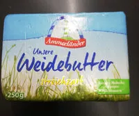 Mängden socker i Unsere Weidebutter
