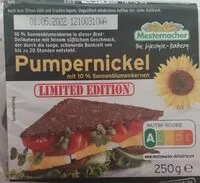 Mängden socker i Pumpernickel