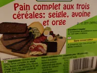 Mängden socker i Pain complet aux trois céréales: seigle, avoine et orge