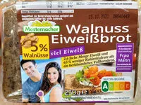 Mängden socker i Eiweißbrot - Mestemacher - 250G
