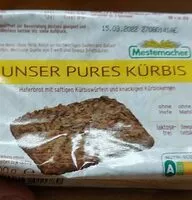 Hafer-Brot mit Kürbiswürfeln & -kernen 'Unser Pures'