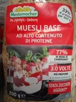 Mängden socker i Muesli base