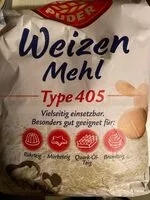 Mängden socker i Weizenmehl Type 405 5 Kg