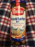 Mängden socker i Frankfurter Art Würstchen im zarten Saitling