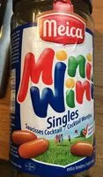 Mängden socker i Mini-Wini Singles saucisses cocktail