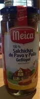 Mängden socker i Salsichas de pollo y pavo geflügel