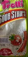 Mängden socker i Trolli sour strips