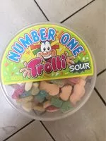 Mängden socker i Trolli Number One Sour 1KG Dose