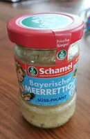 Mängden socker i Bayerischer Meerrettich