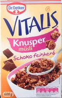 Mängden socker i VITALIS Knusper Müsli