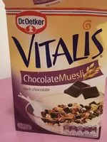 Mängden socker i Vitalis chocolate muesli