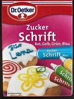 Mängden socker i Dr. Oetker Zuckerschrift
