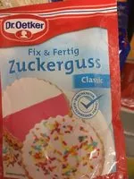 Mängden socker i Fix & Fertig Zuckerguss classic