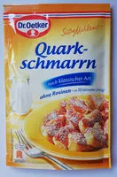 Mängden socker i Quarkschmarren