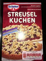 Mängden socker i Streusel kuchen