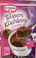 Mängden socker i Tassen Küchlein Schoko