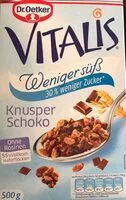Mängden socker i Knusper Schoko Weniger Süß