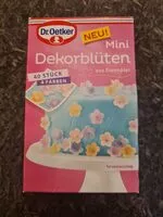 Mängden socker i Dr. Oetker Mini Dekorblüten