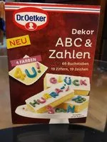 Mängden socker i Dekor abc & zahlen
