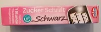 Mängden socker i Zucker Schrift Schwarz