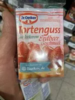 Mängden socker i Tortenguss mit leckerem Erdbeergeschmack