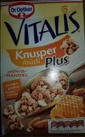 Mängden socker i Vitalis knusper muesli plus