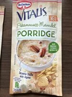 Mängden socker i Vitalis Pekannuss-Mandel Porridge
