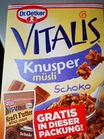 Mängden socker i Muesli vitalis