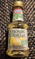 Mängden socker i Zitronen Extrakt in Öl